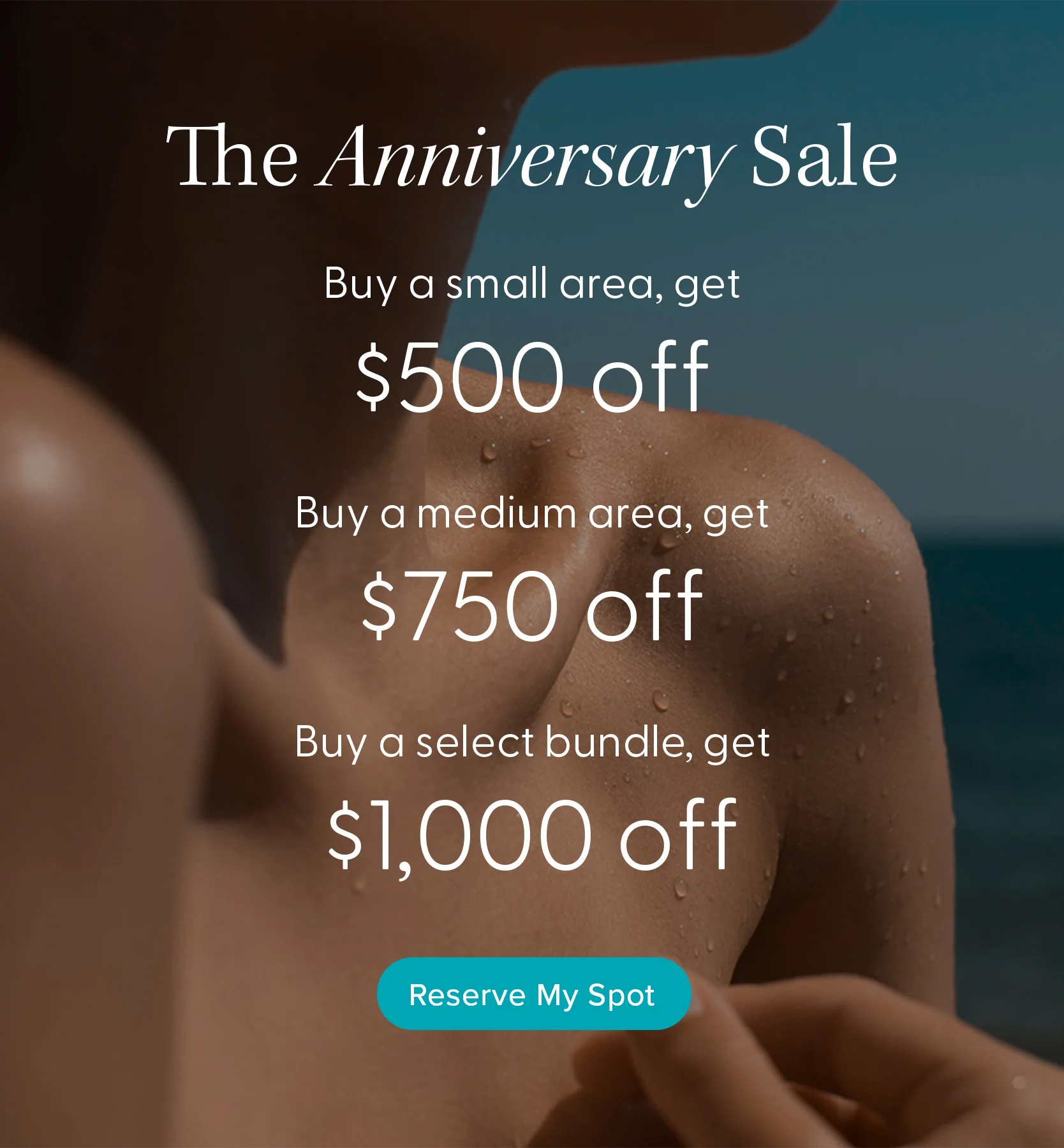 The Anniversary Sale: Up To $1000 Off Laser Hair Removal