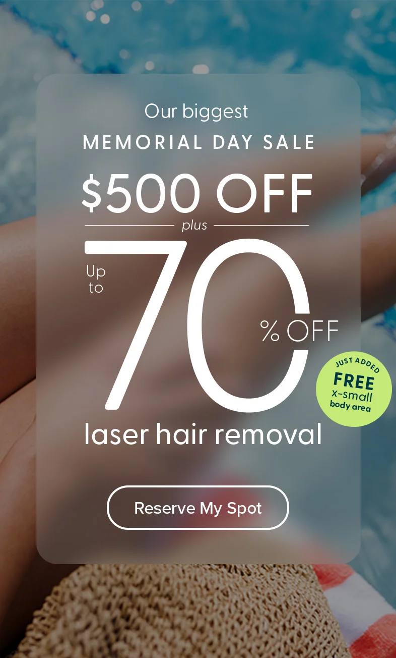 Memorial Day bonus offer: free extra small body area with qualifying packages