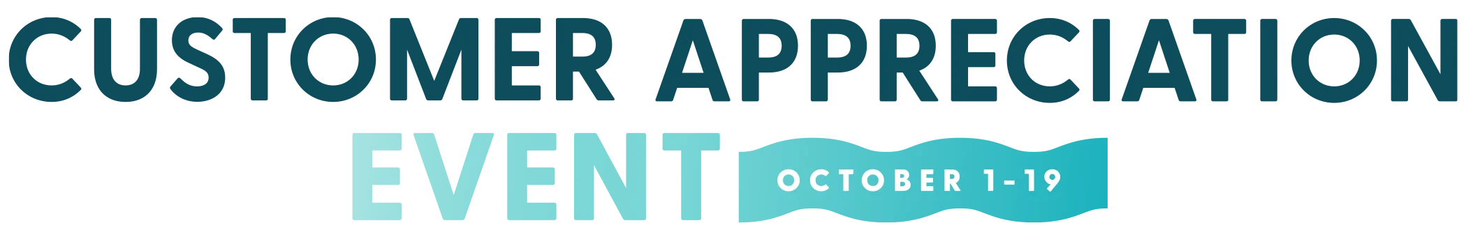 Customer Appreciation event badge